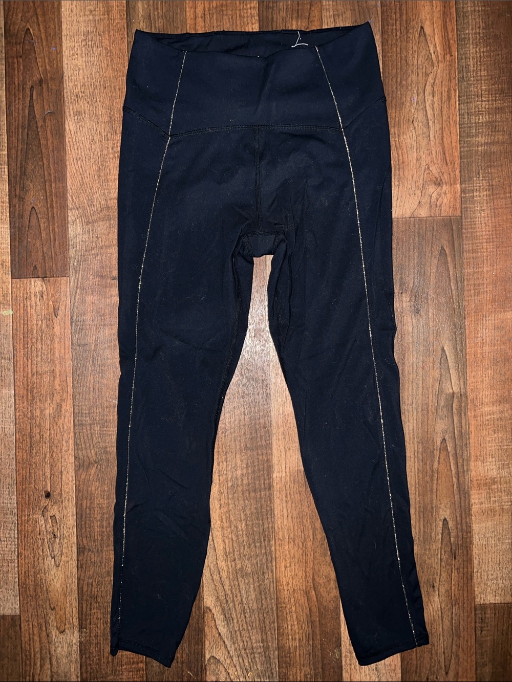 JoyLab Black High-Waist Athletic Leggings with Contrast Stitching